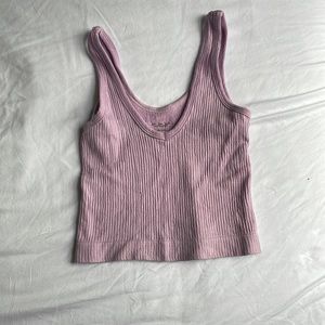 New with tags! Small urban outfitters. Lavender cropped ribbed tank top